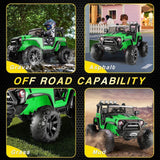 400W Electric 2-Seater Kids Ride-On Truck with Remote Control and MP3 Player