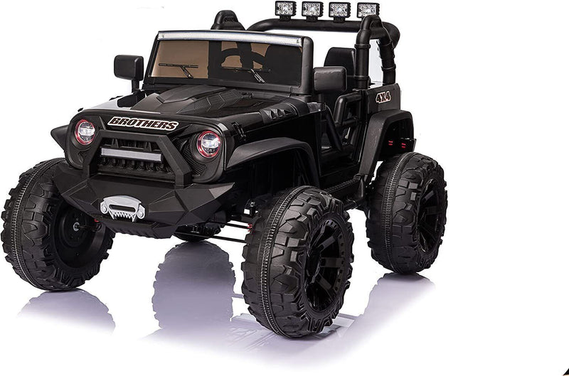 Premium 24V Kids Electric Jeep with Remote Control and 3-Speed Options - 400W Motor and LED Lights Included!