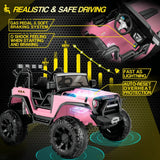 2-Seater 24V Electric Ride-On Truck for Kids with Parental Remote Control - US Version