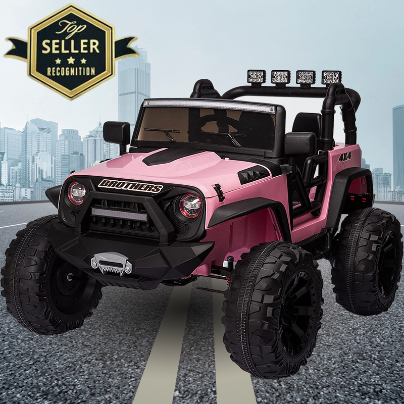 2-Seater 24V Electric Ride-On Truck for Kids with Parental Remote Control - Hot Item!