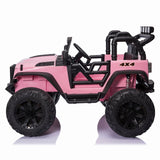 Electric 24V Kids Ride on Truck Car Jeep with MP3 Player, LED Lights, and Remote Control - 2 Seats