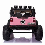 Electric 24V Kids Ride on Truck Car Jeep with MP3 Player, LED Lights, and Remote Control - 2 Seats