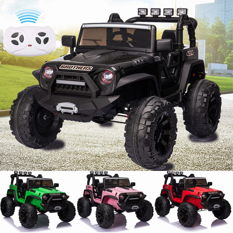24V Electric Jeep Truck with Parent Remote Control, LED Lights, and Music