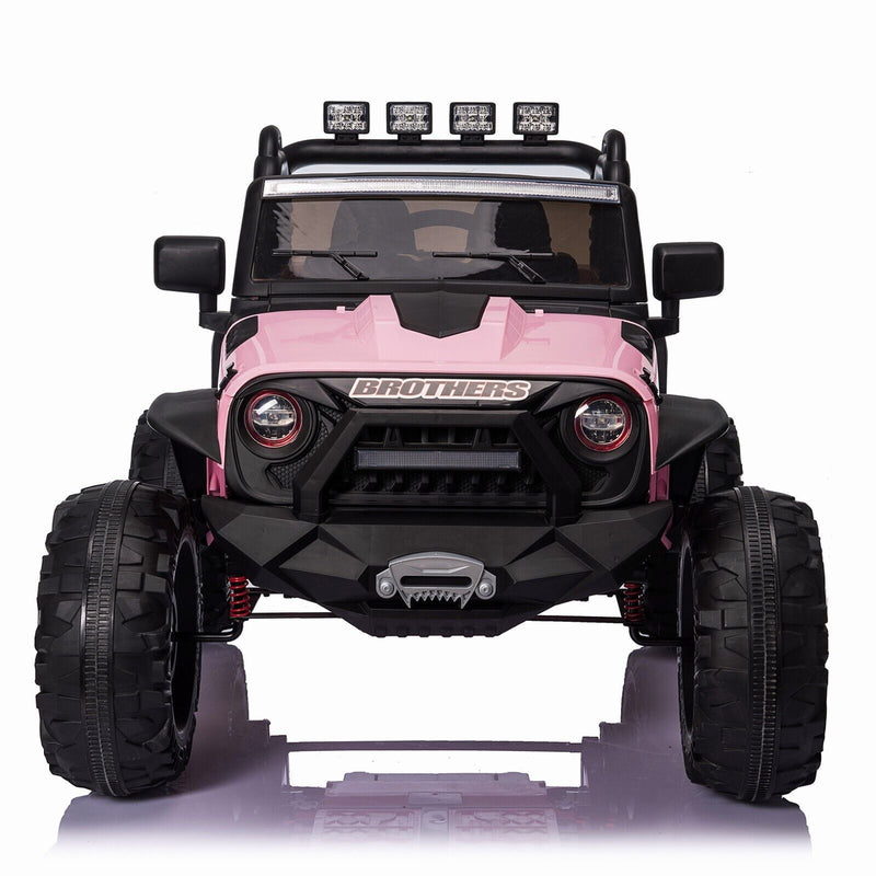 Premium 24V Electric Jeep Truck with Parental Remote Control, LED Lights, and Music
