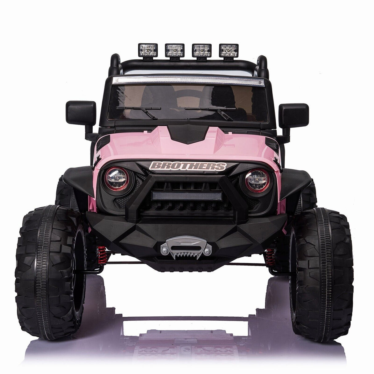 2-Seater 24V Electric Ride-On Truck with Bluetooth and LED Lights for Kids
