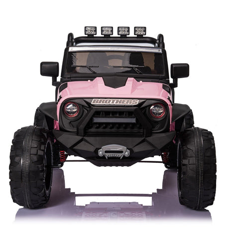 2-Seater 24V Electric Ride-On Truck with Bluetooth Remote Control for Kids