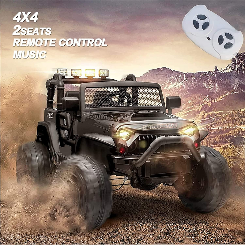 Premium 2 Seater Ride On Car for Kids with Remote Control, LED Lights, and MP3 Player - 24V 400W