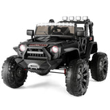 2-Seater 24V Electric Ride-On Jeep with RC, MP3, and LED Lights - 400W Power for Kids