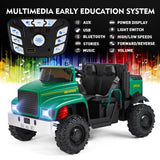 2-Seater 24V Electric Ride-On Truck with Trailer and RC Control - 3 Speed Tractor Experience