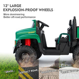 2-Seater Electric Ride-On Tractor with Dump Bed and 3-Speed RC - 24V Battery Powered Toy Car