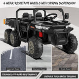 2-Seater 24V Electric UTV Car with 4WD and Dump Bed for Kids - Powerful Off-Road Vehicle