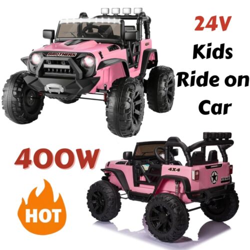 400W Electric 2-Seater Kids Ride-On Truck with 9AH Battery Power