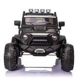400W 2-Seater Electric Ride-On Jeep with LED Lights, MP3 Player, and Remote Control for Kids (24V)
