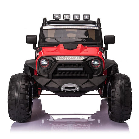 400W 2-Seater Electric Ride-On Jeep with LED Lights, MP3 Player, and Remote Control for Kids (24V)