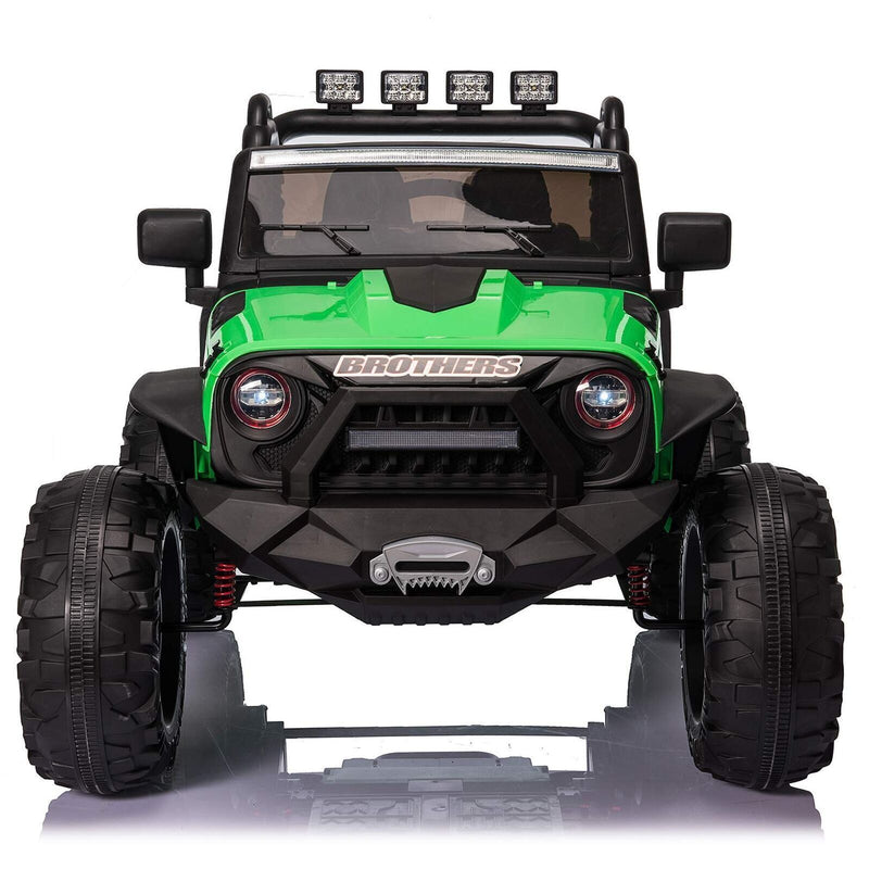 2-Seater 400W Electric Jeep for Kids with LED Lights and 24V Power