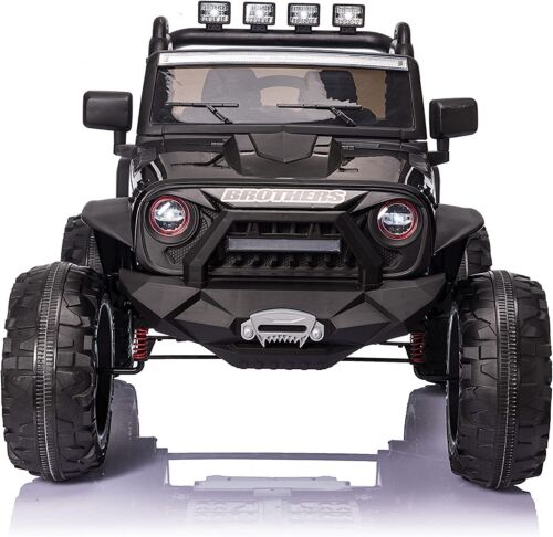2-Seater 24V Electric Ride-On Truck for Kids with MP3 Player and Remote Control - LED Lights Included!