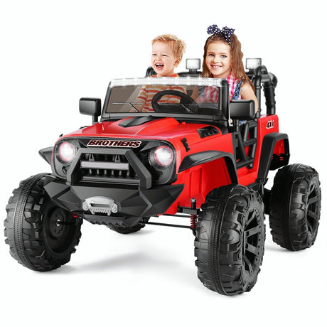 2-Seater Electric Truck Toy for Kids with Remote Control - 400W 24V 9AH