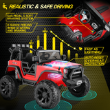 Electric 2-Seater Truck Toy for Kids with Remote Control - 2x200W 24V Power