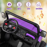 2-Seater Electric Dump Truck Ride-On for Kids with Remote Control - 12V