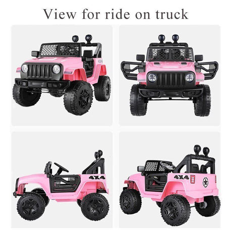 2-Seater Electric Ride-On Car for Kids with Remote Control and MP3 Player - 12V Power Vehicle Toy Truck