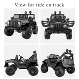 Electric Ride-On Toy Truck for Kids with Remote Control and Bluetooth Connectivity