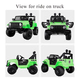 2-Seater Electric Ride-On Car for Kids with Remote Control, MP3 Player, and LED Lights - 12V Battery Powered Toy Truck