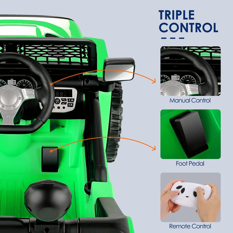 2-Seater Electric Ride-On Car for Kids with Remote Control and MP3 Player