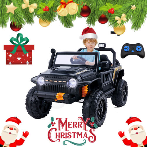 2-Seater Electric Ride-On Car for Kids with Remote Control and Music - 12V Battery Powered