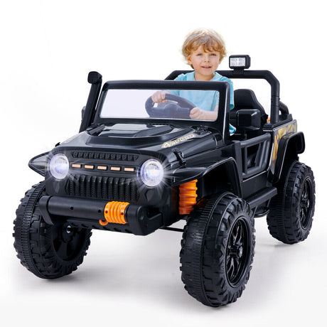 Electric Ride-On Car for Kids with Remote Control, Music, and Lights - 2 Seats, 4 Wheels