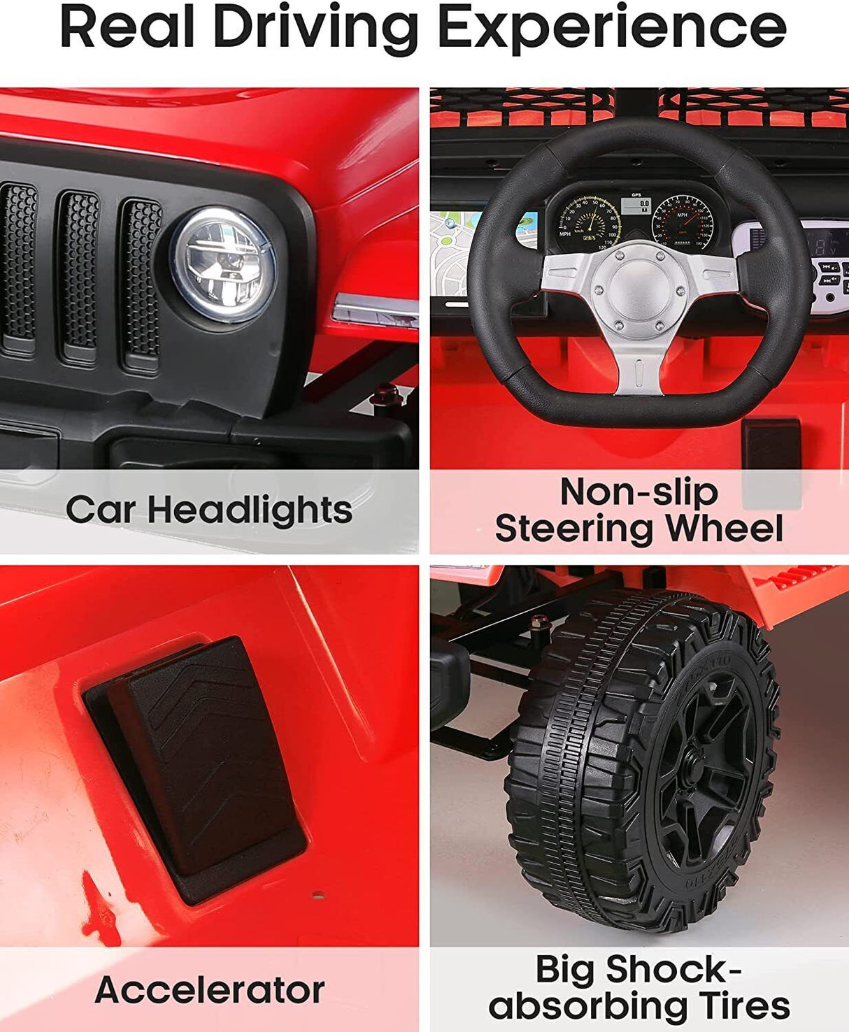 2-Seater Electric Ride-On SUV Truck for Kids with Remote Control - 12V 7AH