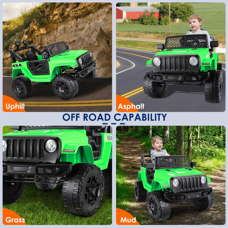 2-Seater Electric Ride-On Jeep for Kids with Remote Control - 12V 7AH