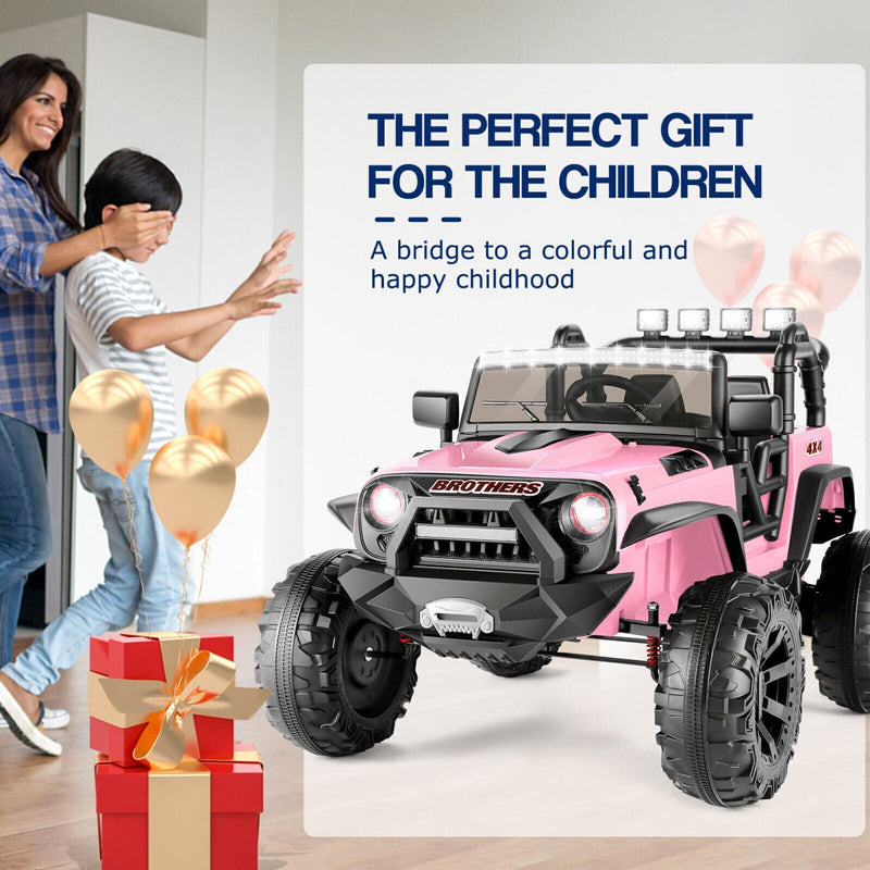 2-Seater Electric Ride-On Jeep for Kids with Remote Control - Perfect Gift for Young Adventurers!