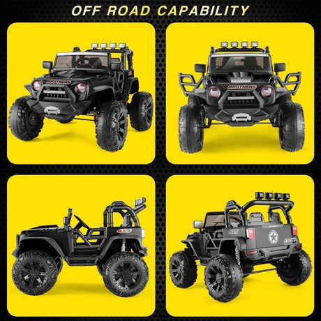 2-Seater Electric Ride-On Jeep for Kids with Remote Control - Perfect Gift for Young Adventurers!