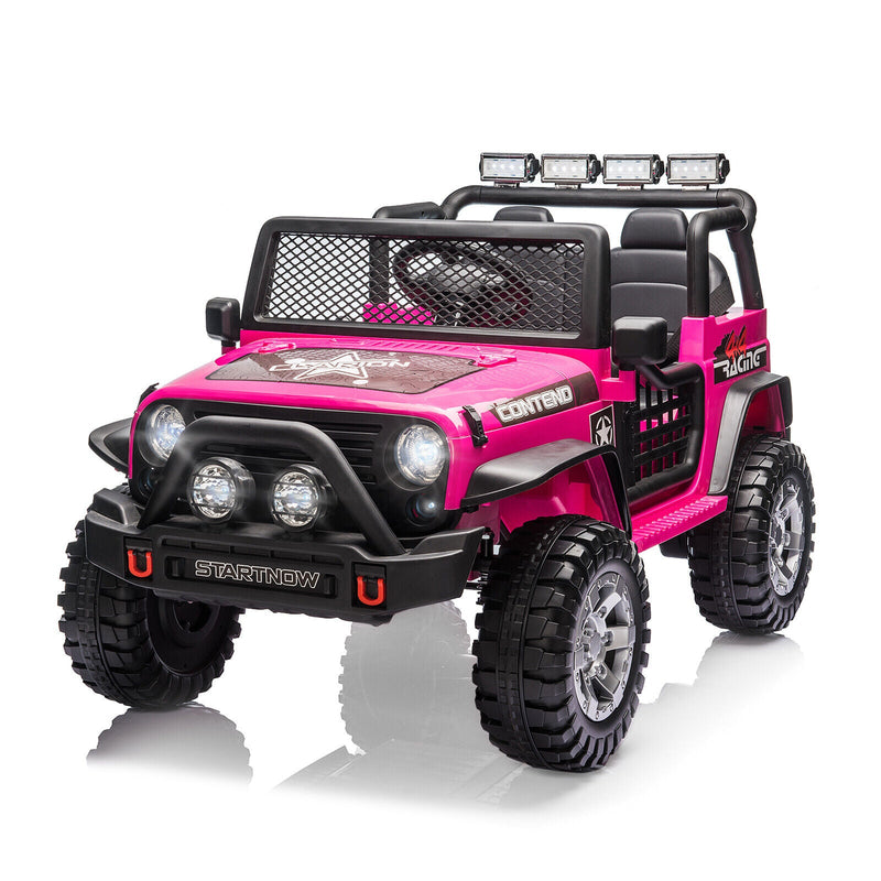 2-Seater Electric Toy Jeep for Kids with Remote Control, USB and Bluetooth Connectivity