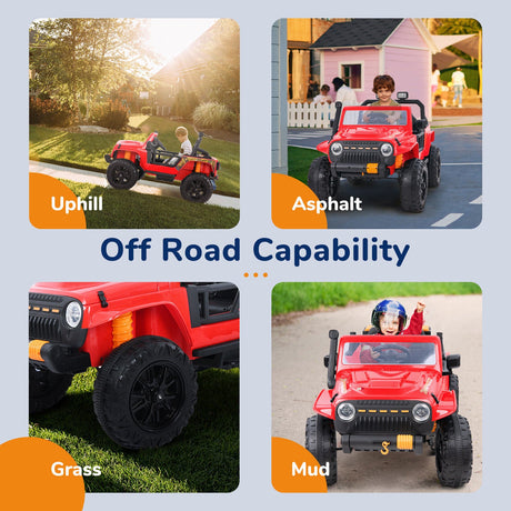 12V Jeep Music Fashion Electric Ride-On Car with Remote Control and LED Lights