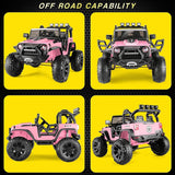 2-Seater Electric Ride-On Jeep with MP3 Player and Remote Control for Kids - 24V LED Toy Car