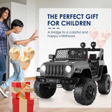 12V Electric Ride On Truck for Kids with 3 Speeds, Lights, Music, and Remote Control