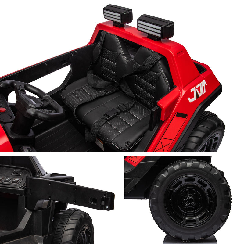 2-Seater Electric Ride-On Toy Truck with MP3 and Remote Control for Kids (24V)