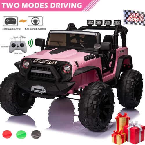 2-Seater 24V Electric Ride-On Truck for Kids with Bluetooth and Remote Control - 400W