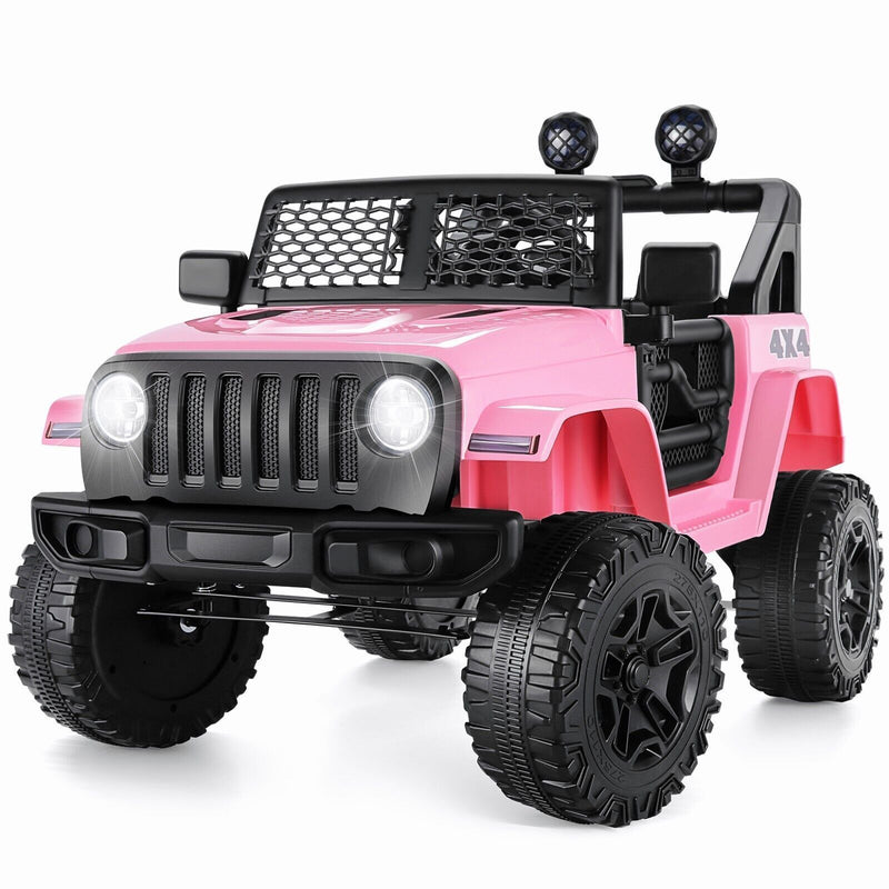 2-Seater Electric Ride-On Truck for Kids with Bluetooth, LED Lights, and Music