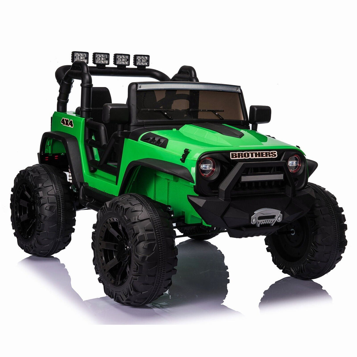 2-Seater Electric Ride-On Truck for Kids with Bluetooth, LED Lights, and Music