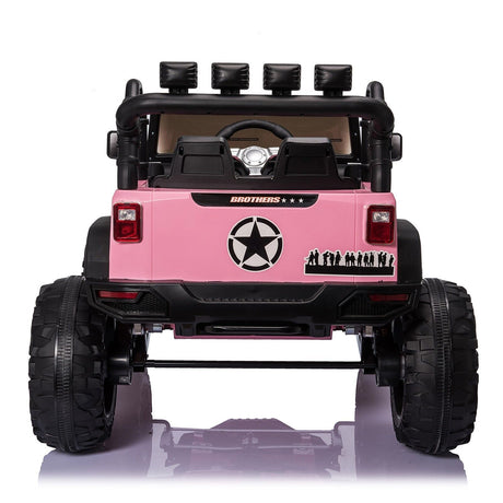 2-Seater Electric Ride-On Truck for Kids with MP3, LED Lights, and Remote Control - 24V