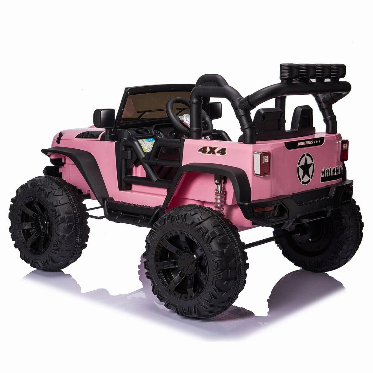 12V/24V Electric Ride On Jeep Toy Car with USB, Bluetooth, and Remote Control for Kids