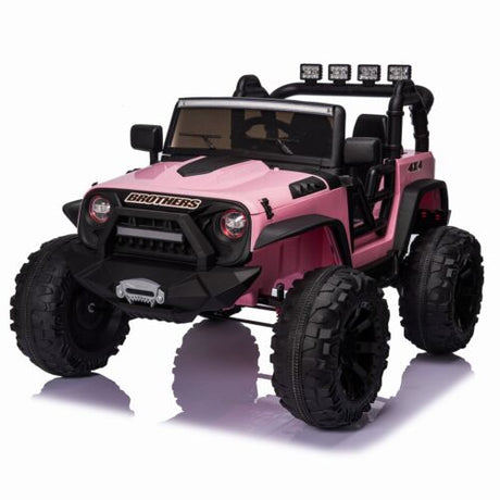 2-Seater 24V Ride-On Truck Toy with Remote Control and 400W Power for Kids