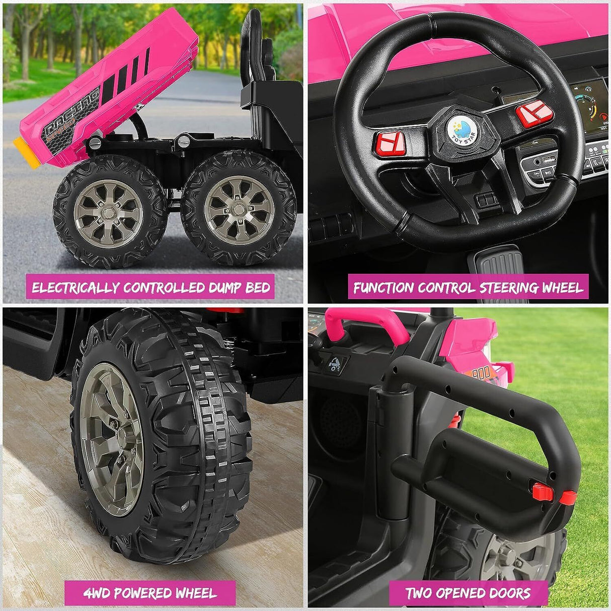 Electric Dump Truck Toy with 2 Seats and 24V Power - Perfect for Kids with a Love for Construction!