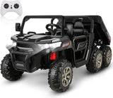 2-Seater Electric Truck Tractor for Kids with Dump Bed and 3 Speeds - 24V