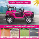 2-Seater Electric Toy Jeep for Kids with Remote Control, USB and Bluetooth Connectivity