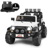 2-Seater Electric Toy Truck Jeep for Kids with Remote Control - 12V Ride On Car