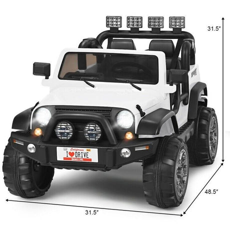 2-Seater Electric Toy Truck Jeep for Kids with Remote Control - 12V Ride On Car