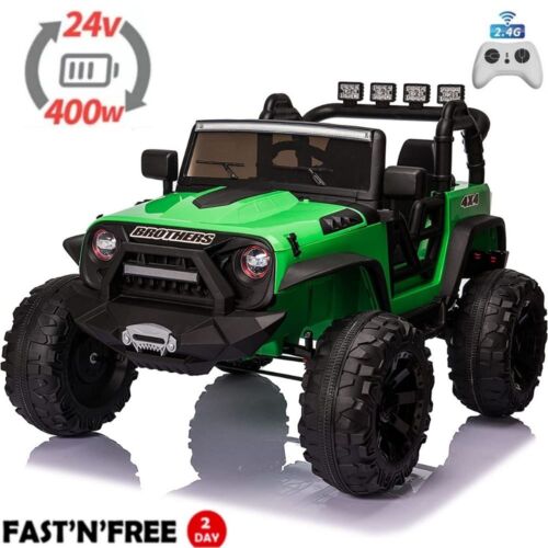 2-Seater Electric Truck Toy for Kids with Remote Control - 400W 24V 9AH